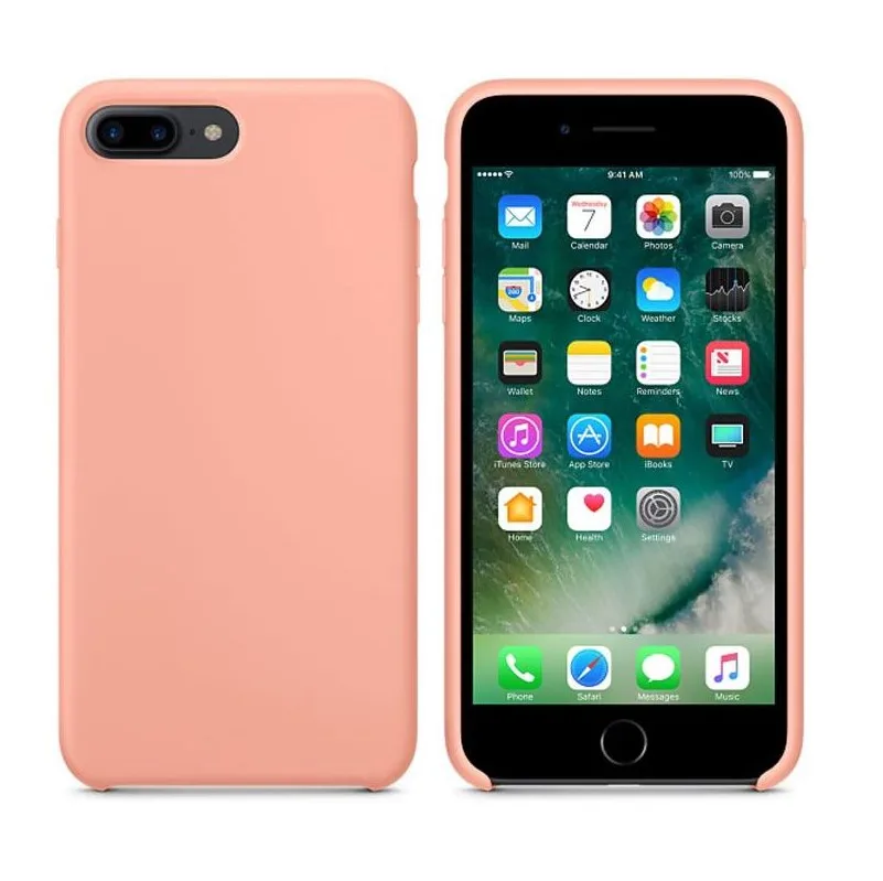 New Peach Чехол для iPhone Xs MAX XR X чехол s для Apple iPhone 7 8 6 s Plus 5S SE официальный стиль силиконовый чехол с логотипом - Цвет: New Peach