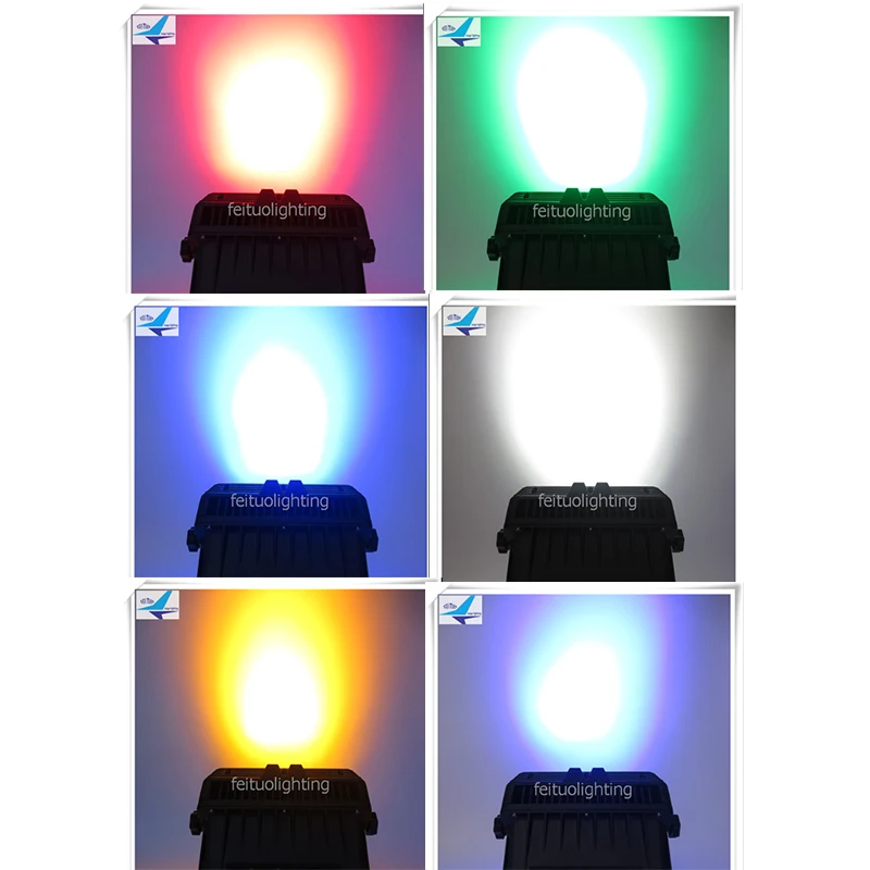 2 шт. Новый светодиодный настенный светильник на батарейках Ip65 12x18 Вт Rgbwa Uv 6в1 Wifi
