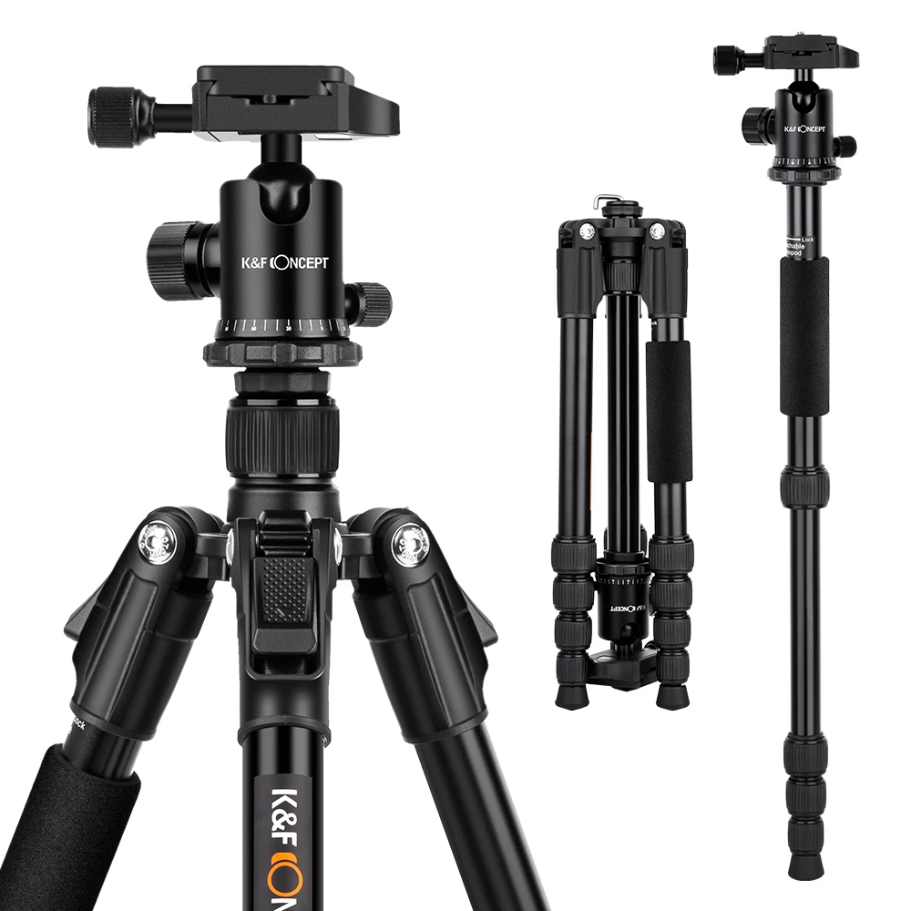 K &amp F CONCEPT 53 &quotПрофессиональный штатив для DSLR камеры монопод 5 секций с | Отзывы и видеообзор