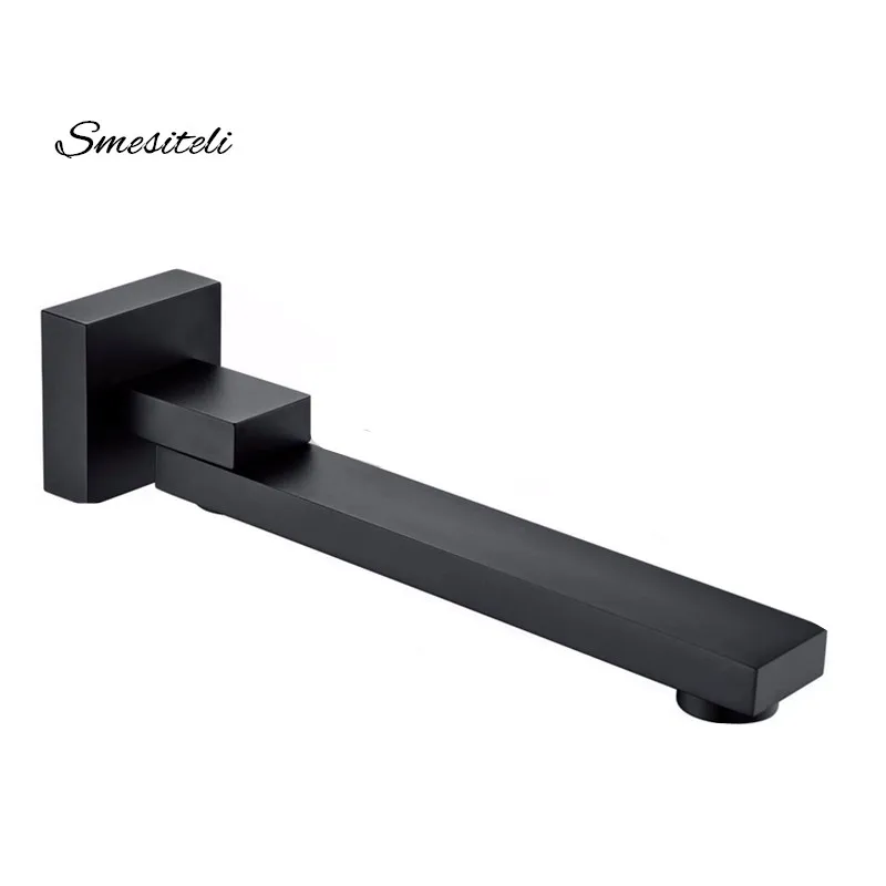 smesiteli-solid-brass-matte-black-finish-swivel-bath-spout-outlet-basin-bathtub-square-g1-2-wall-end-filter-bathroom-faucet