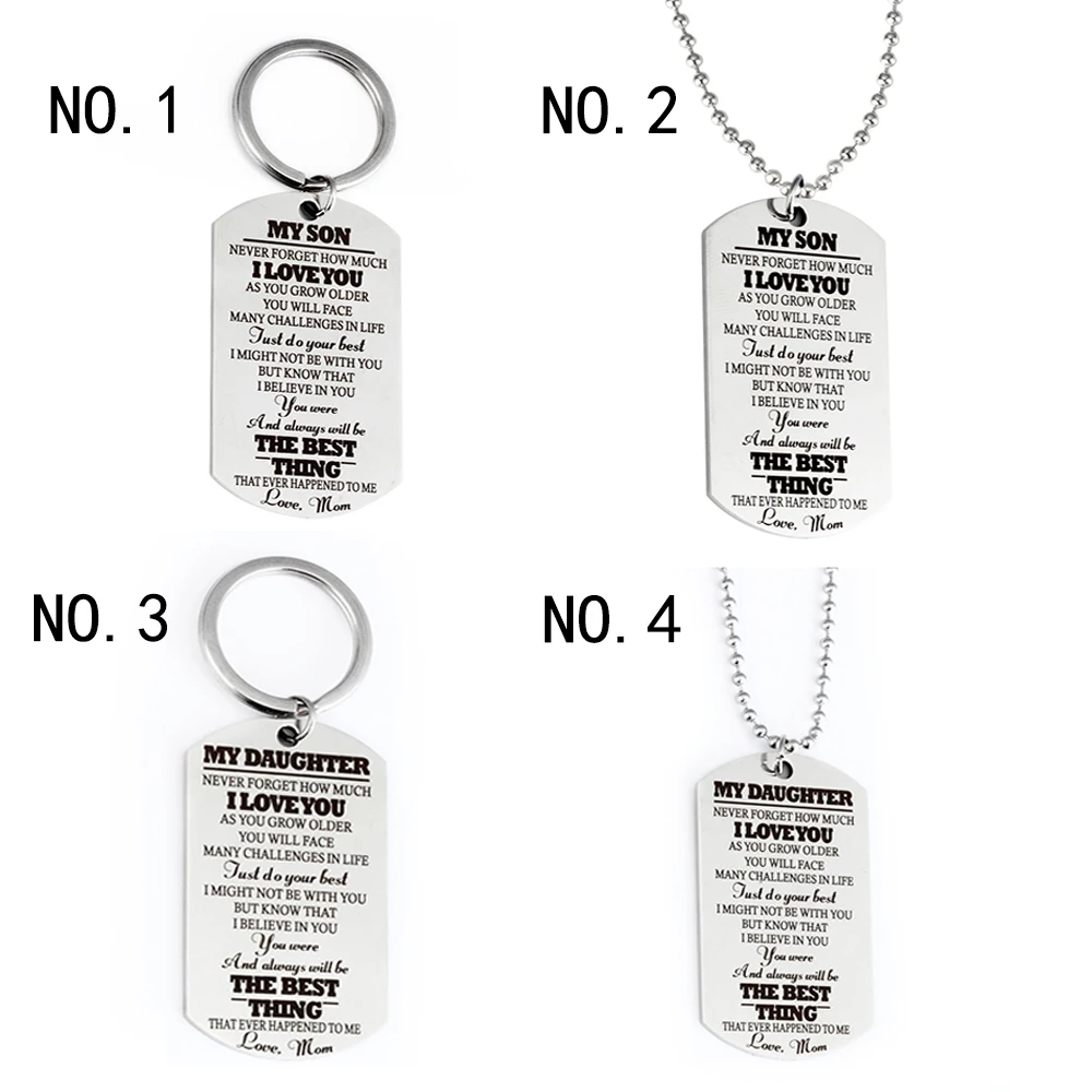 Для моего сына дочь Любовь Мама семья ювелирные изделия брелок Шарм подвеска