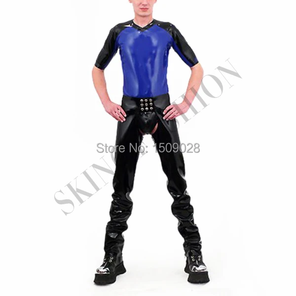 Бесплатная Доставка! Резиновые брюки латексные открытые сексуальные для