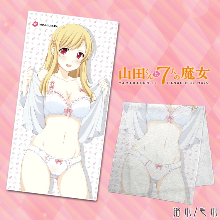 Японское аниме Yamada kun Urara Shiraishi полотенце для тела ванной Пляжная Facecloth 70x5/140*70 см