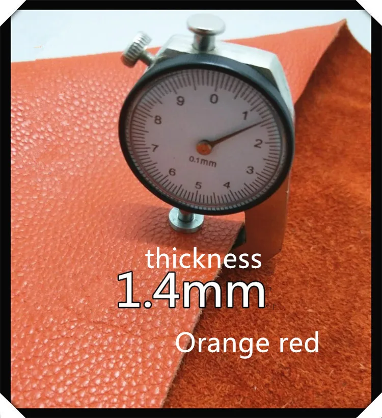 Orange red Розовый верхний слой из воловьей кожи, розовая кожа, красная воловья кожа, оранжевая кожа, полностью из воловьей кожи - Цвет: Orange red