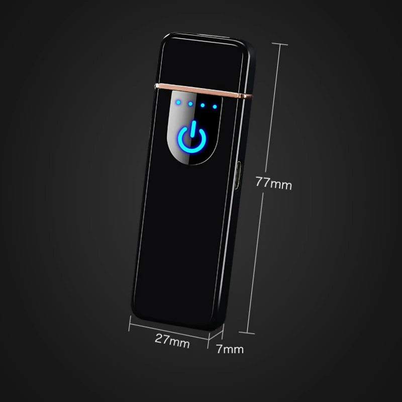 Новинка сенсорная ультратонкая USB Зажигалка перезаряжаемая аксессуары для