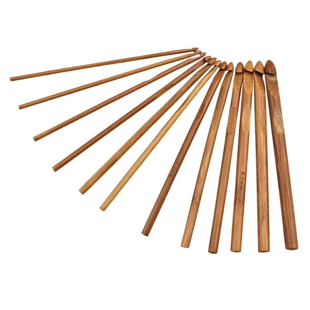 20 шт./компл. Детские спицы ручка бамбуковый вязальный крючок набор иголок