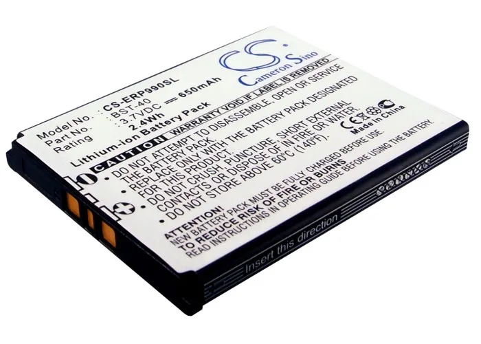 Аккумулятор Cameron Sino на 650 мАч для Sony Ericsson P1 P1c P1i P700i P990 P990i Z555i|Аккумуляторы