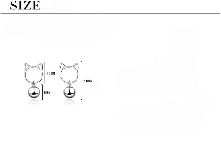 Новые трендовые серьги-гвоздики из стерлингового серебра 925 пробы с маленьким