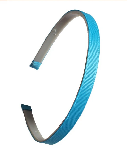 ISLAND BLUE 14 шт./лот 10 мм твердые корсажные ленты покрытые повязки для волос Дети зубы повязка для волос взрослые дети DIY аксессуары для волос - Цвет: ISLAND BLUE