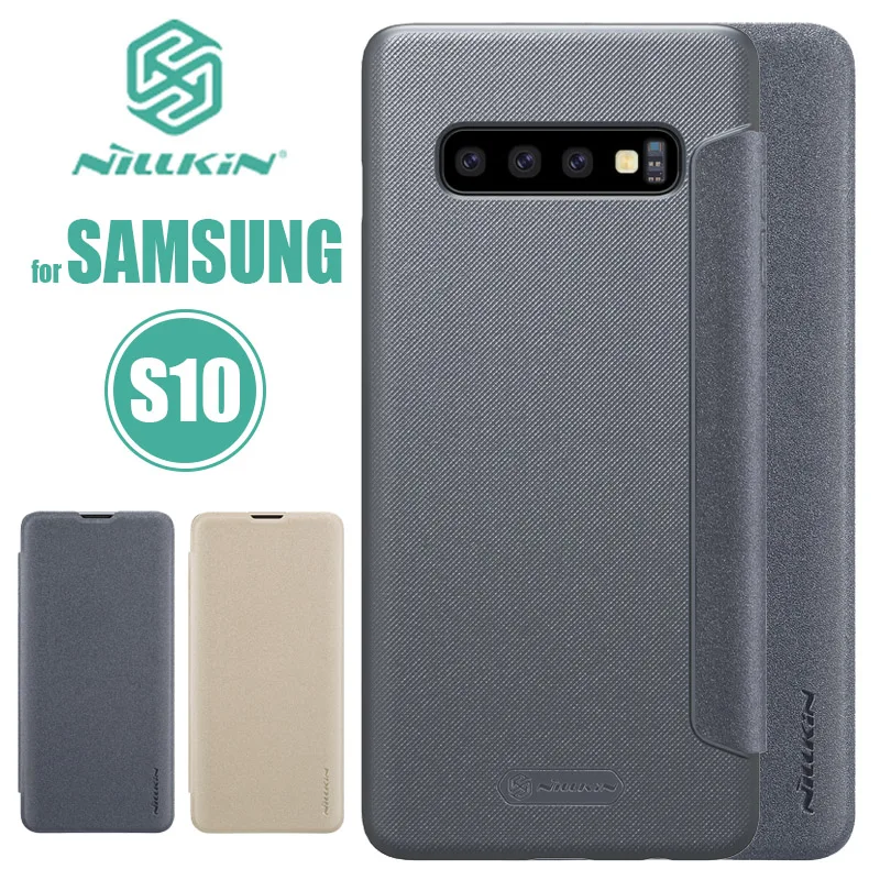 Для Samsung Galaxy S10 чехол NILLKIN Sparkle роскошный Флип кожаный Роскошный тонкий для Nilkin