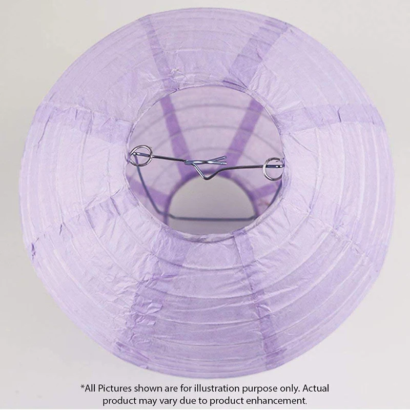 18 Pcs/Set 6&quot-14&quot Chinese Paper Lantern boule chinoise Assorted Sizes Purple Beige lampion papier for Wedding Hanging Decor | Дом и