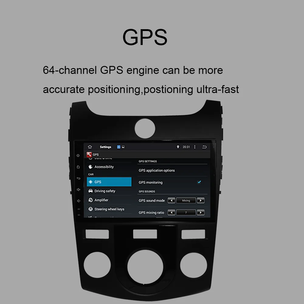 Android 9.0 Car GPS Multimedia Player For KIA CERATO/FORTE Manual Air-Conditioner version 2008-2012 Radio Stereo GPS Navigation