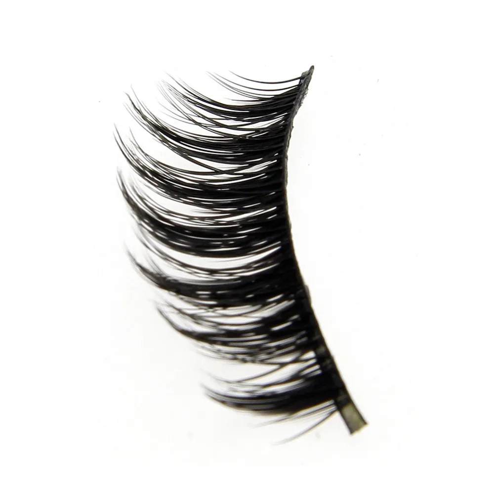 5 пар накладных ресниц натуральные черные длинные перекрещивающиеся густые