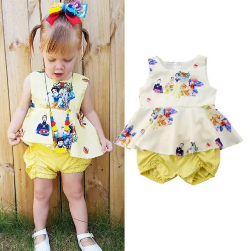 2 шт. Детский комплект из блузки и шортов с юбкой пачкой|Комплекты одежды| |