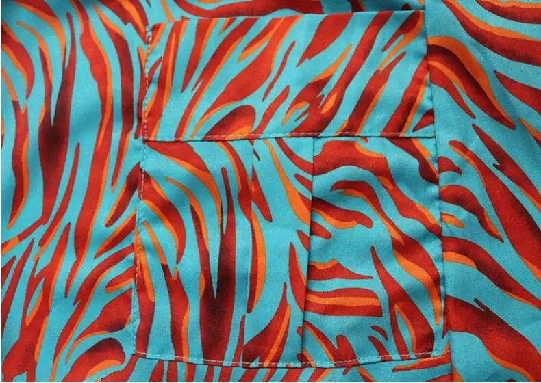 Женское платье с тропическим принтом повседневное кружевное V-образным вырезом