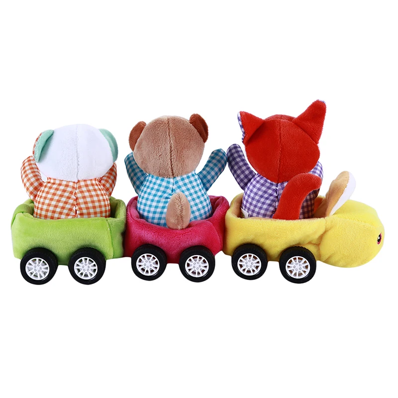 Creative Funny Multcolor Cotton Blends Train Toys For Baby Cartoon Animal Car Early Development Popular Toy |