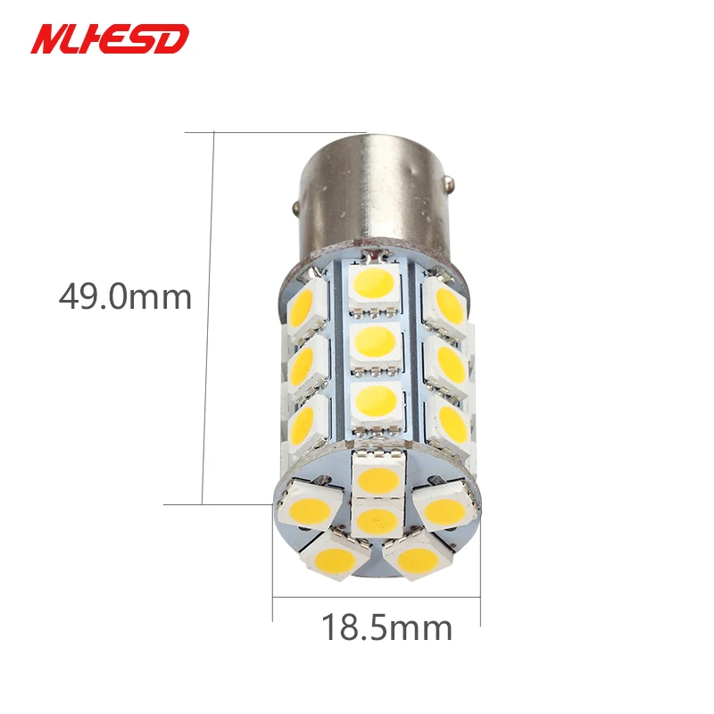 2 шт. 1156 1157 27smd 5050 BA15S BAY15D BAU15S P21W P21/5 Вт светодиодные автобильные стояночный тормоз