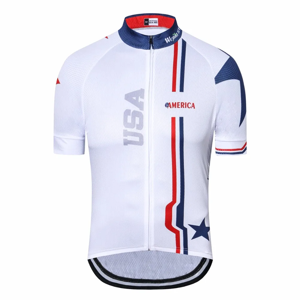 

Mens Cycling Jersey Short Sleeve Summer Ropa Ciclismo Bike Jersey 2018 Maillot Shirt Bicycle Wear Racing Tops MTB Clothing White