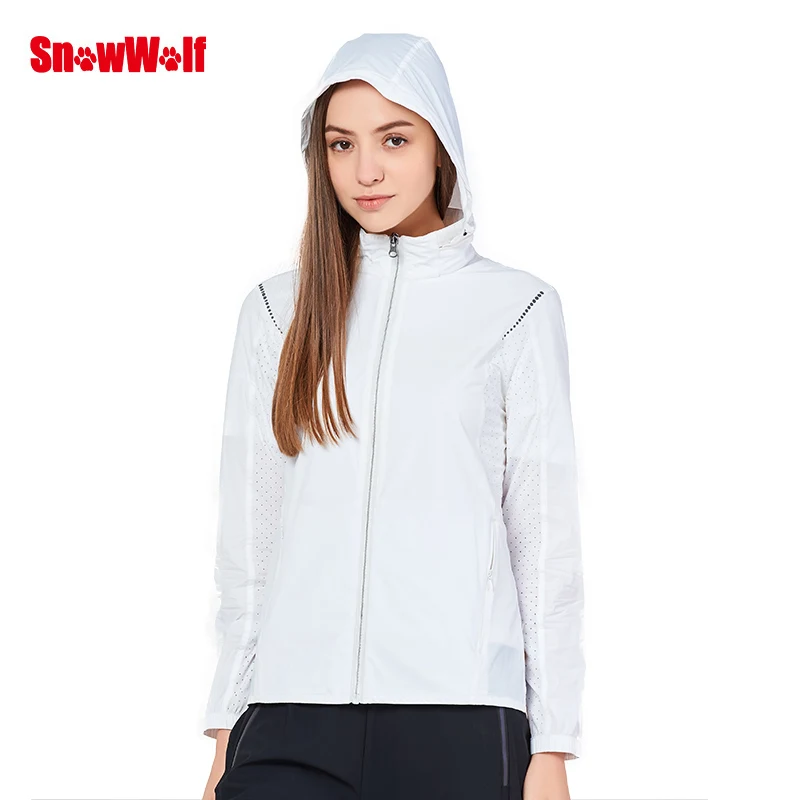 Женская Солнцезащитная куртка SnowWolf со скрытым капюшоном для активного отдыха