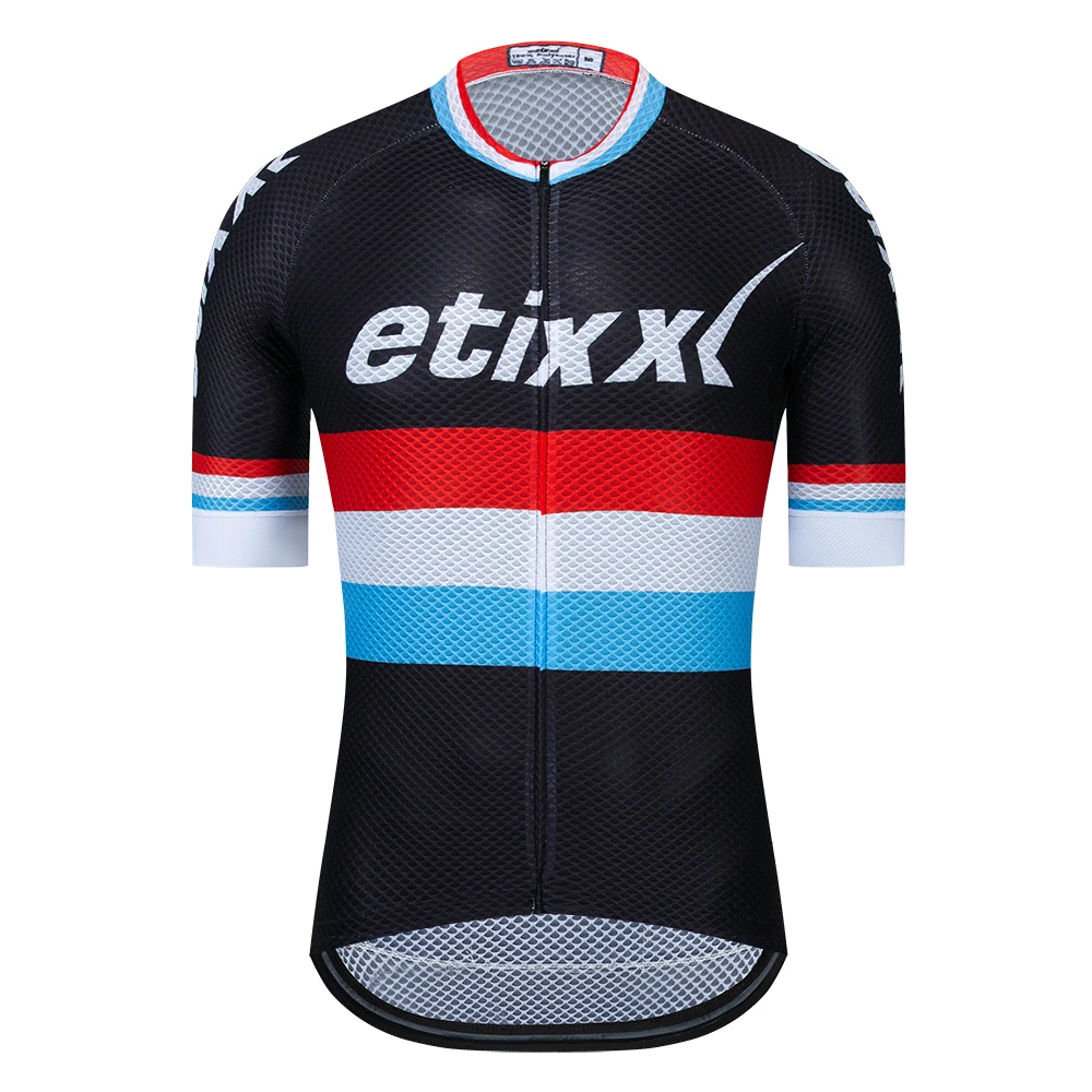 Etixx Pro одежда для велоспорта Мужская велосипедная Одежда дышащая анти-УФ велосипедная одежда короткий рукав Велоспорт Джерси Набор для мужчин - Цвет: Cycling Jacket