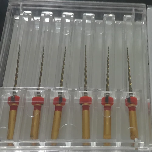 6 фото стоматологический, Эндодонтический Endo ProTaper Gold NITI файлы 25 мм Большой конусный Золотой Treament файл