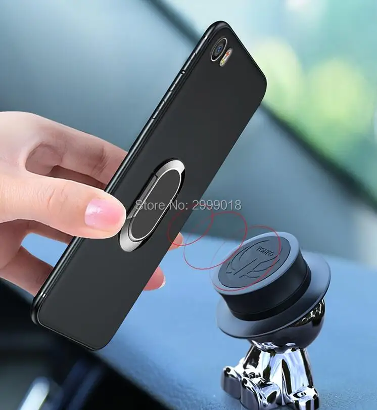 Magnetic Finger Ring Holder Case For Xiaomi Mi 5 5s Mi5s Plus 360 Degree Rotation Car Cover | Мобильные телефоны и