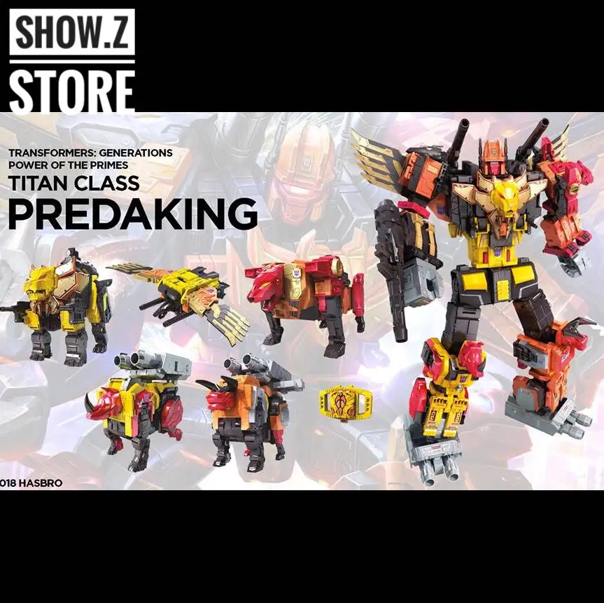 [Показать. Z магазине] Оригинальный POTP Titan класса Predaking диких Рекс набор из 5