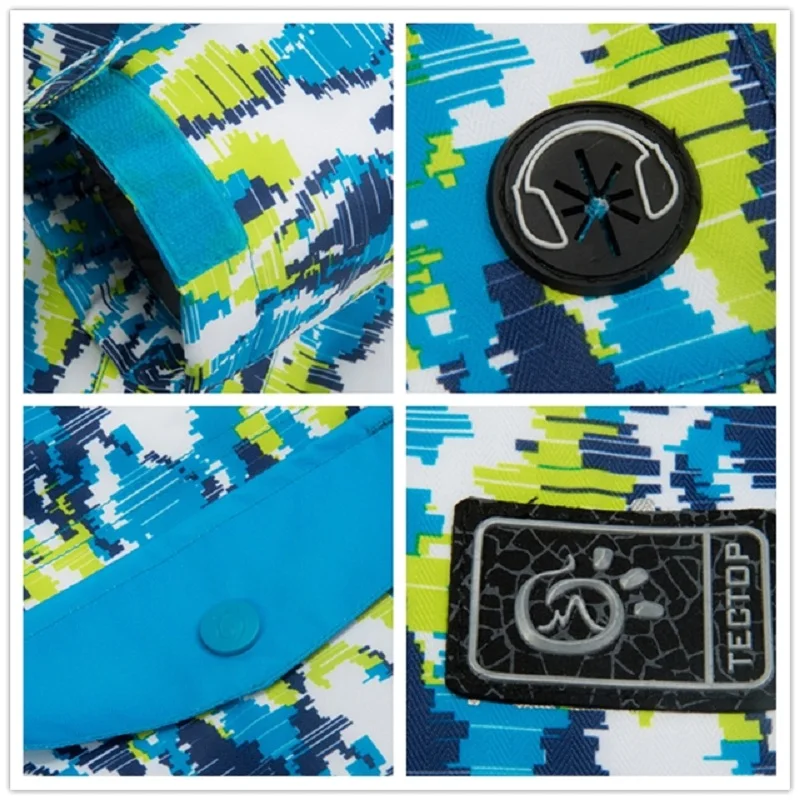 2017 Мужские Женские зимние водонепроницаемые лыжные куртки Открытый TECTOP пальто с