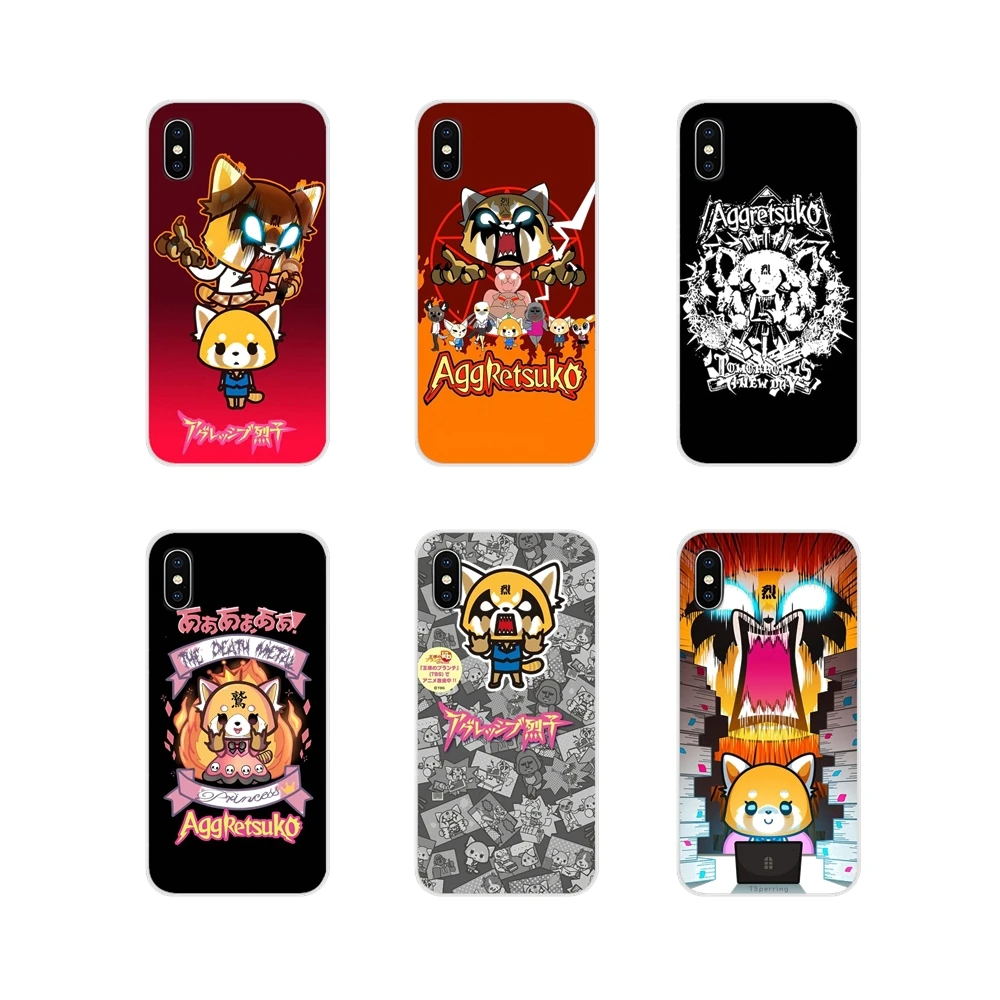 Мультфильм ТВ серии aggretsuko силиконовый чехол для телефона чехол для Apple IPhone X XR XS MAX 4 4S 5 5S 5C SE 6 6 S 7 8 Plus, ipod touch 5 6
