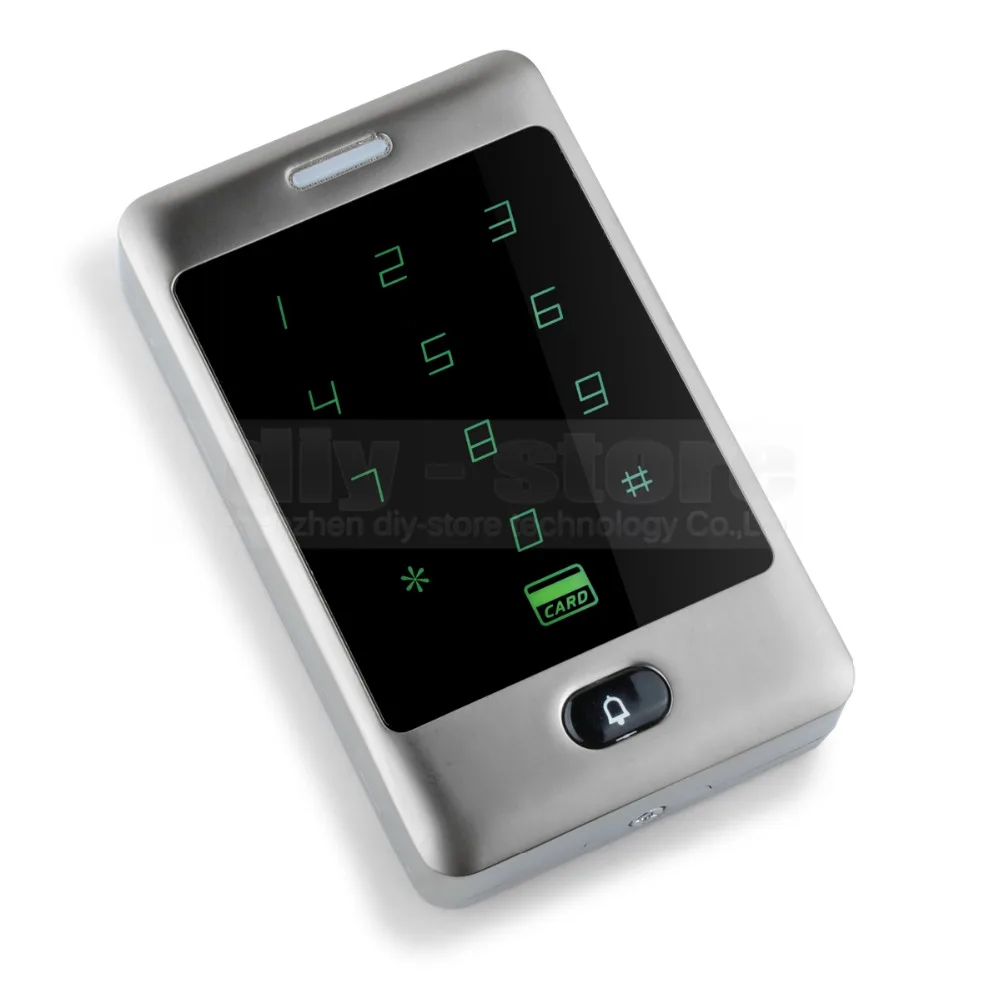 DIYSECUR 125 кГц RFID считыватель Пароль Клавиатура + Strike Lock дверной звонок пульт