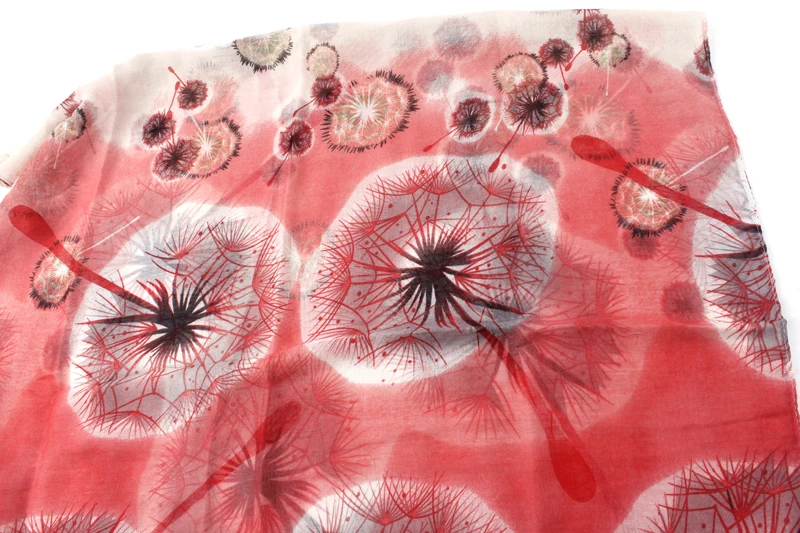 2016 Весна Лето Женщин Мода Полиэстер одуванчика Шарф 180 см * 90 7 Цвета|fashion mp3|fashion silk