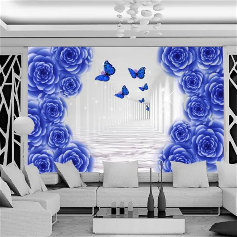 

Custom Wallpapers 3D Stereoscopic Flower Photo Wall Murals High Quality Hotel Wallpapers Wall Papers for Living Room Home Decor