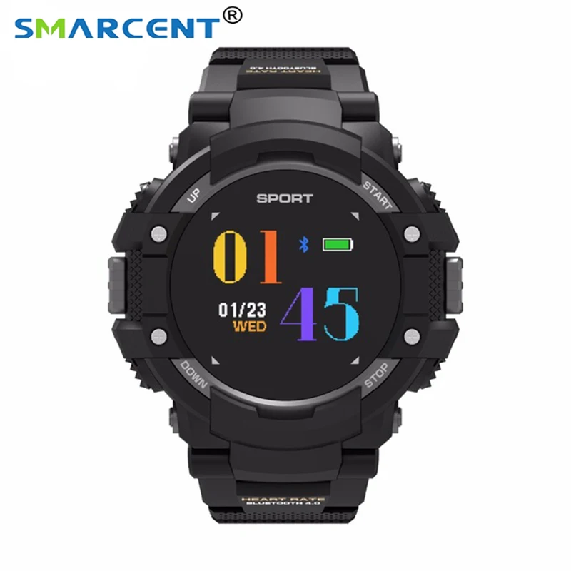 Sport Fashion Smartwatch F7 GPS Smart Watch Man Color LCD Realtime Heart Rate Temperature Monitor Multisport Outdoor | Электроника