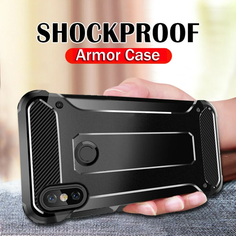 Original Shockproof Armor Case For Xiaomi Redmi Note 7 5 Pro 4X 4 X Hybrid Rubber Silicone Protective Cover Hard PC Phone Cases | Мобильные