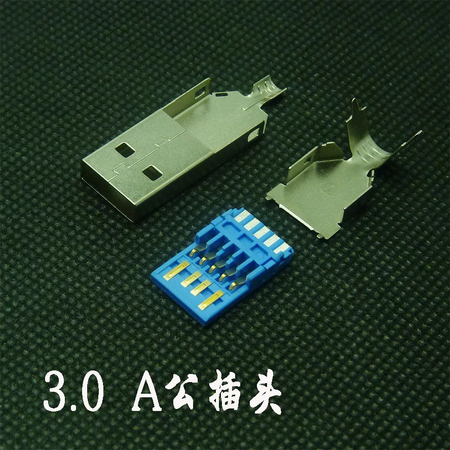 10 шт. сделай сам USB 3 0 штекер разъем тип пайки линия хвостовой в 1 Высокоскоростной