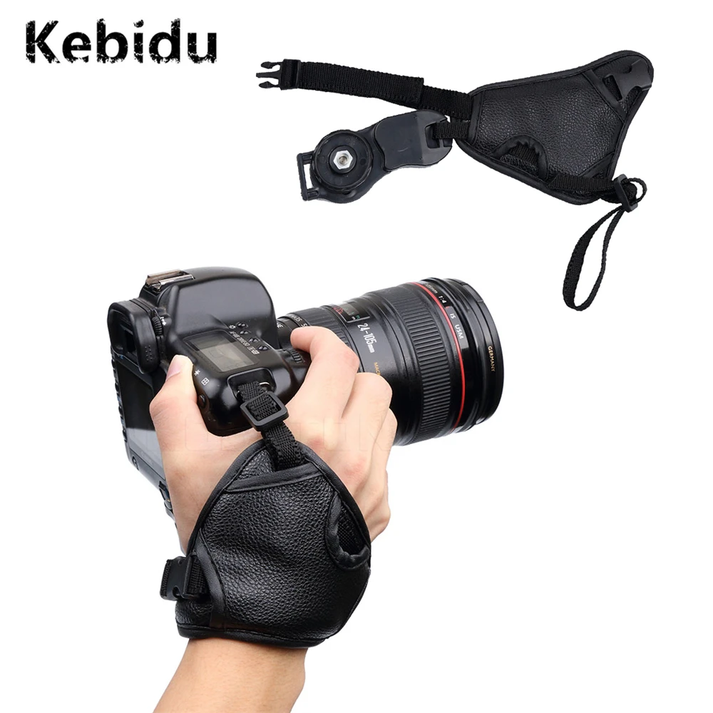 Мягкий ремешок для камеры kebidu 2020 из искусственной кожи на запястье Canon Nikon Sony SLR/DSLR