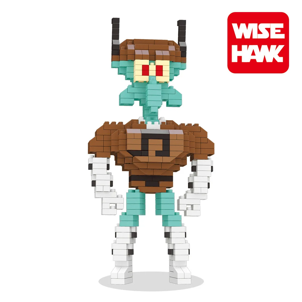 Wisehawk Мини Блоки Spongebob 3D Кирпичи 5 компл. Патрик Звезды DIY Строительство Игрушки