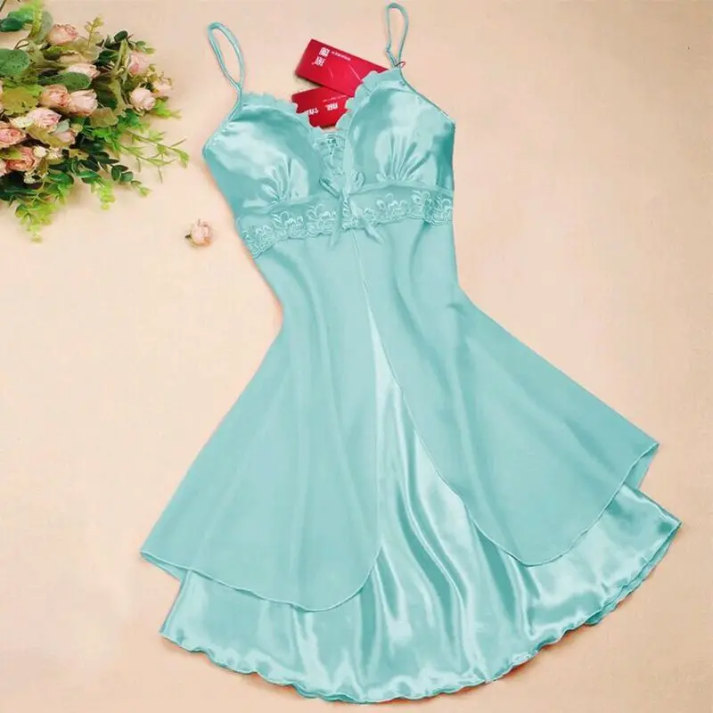 Весенне летнее семейное платье для сна Размеры s M А расширенный код Шелковый