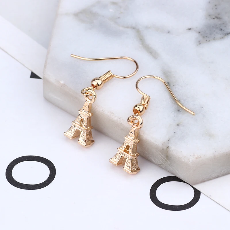 Женские серьги-подвески в виде башни | Украшения и аксессуары