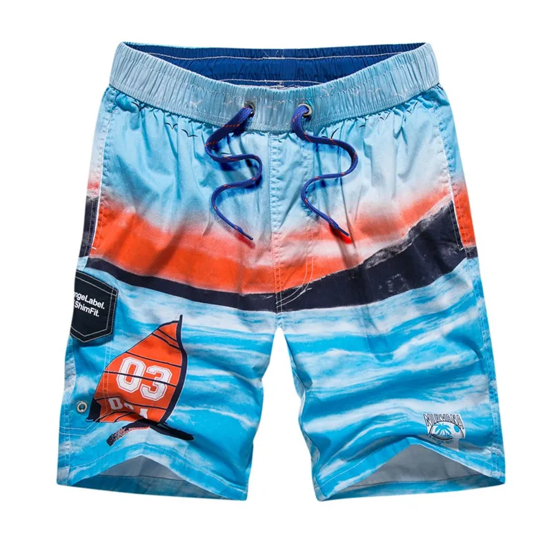 

Men short Hawaiian Trunks Quick Dry Beach Surfing Running Casual Short Elastic Floral Pencil Polyester Pants a0328