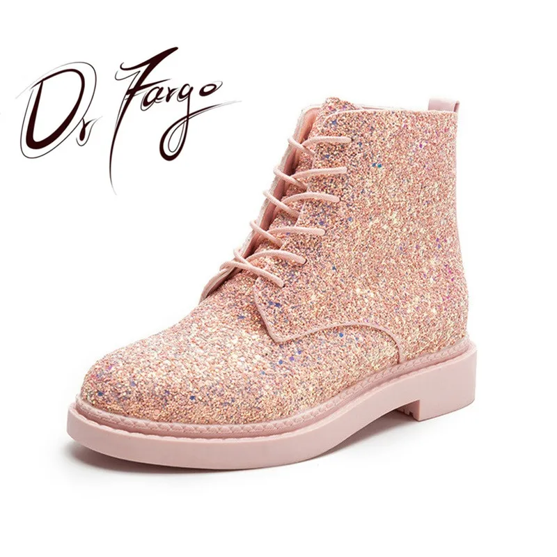 Женские блестящие туфли DRFARGO на шнуровке Размеры 35 39|boots ladies|boots fashionfashion boots |