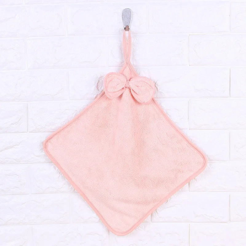 1 шт. милое супер мягкое впитывающее полотенце из микрофибры для рук подвесное