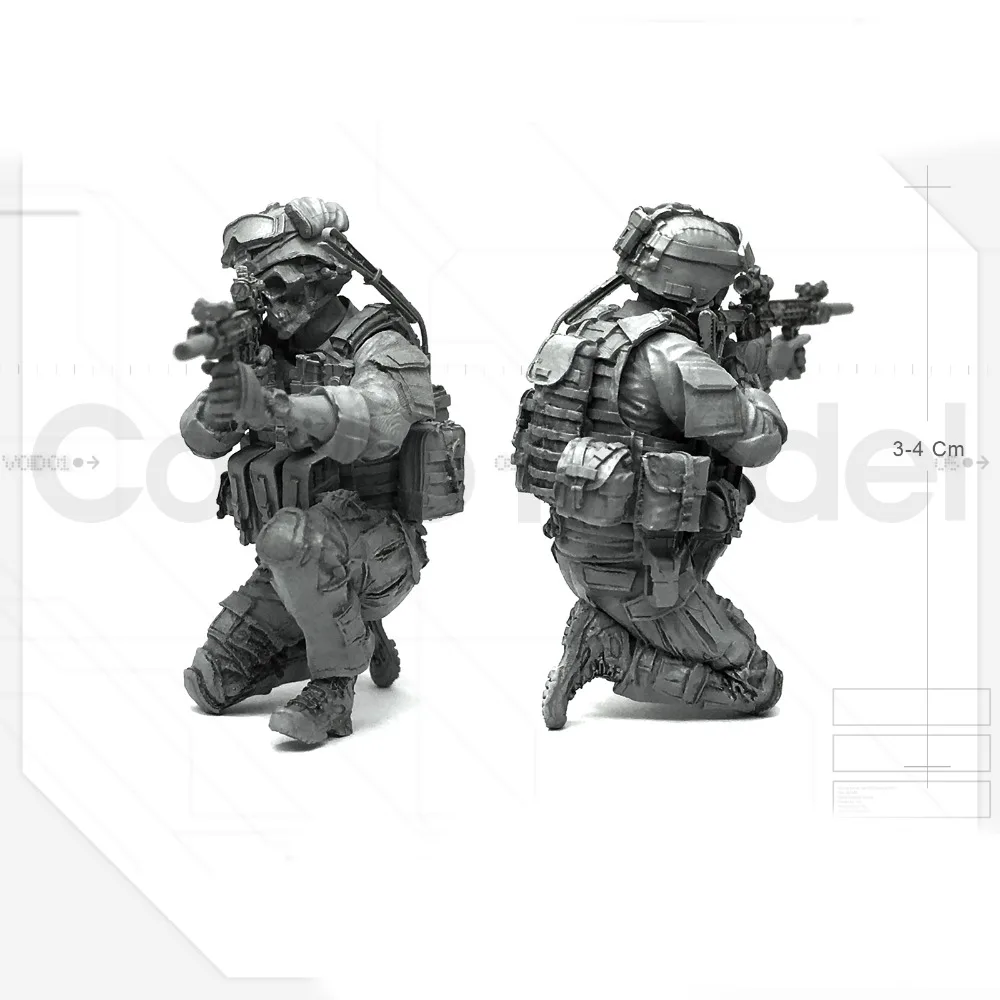 Tobyfancy 1/35 U. S армия спецназа Синий Дьявол Солдат Смола Модель Рисунок комплект