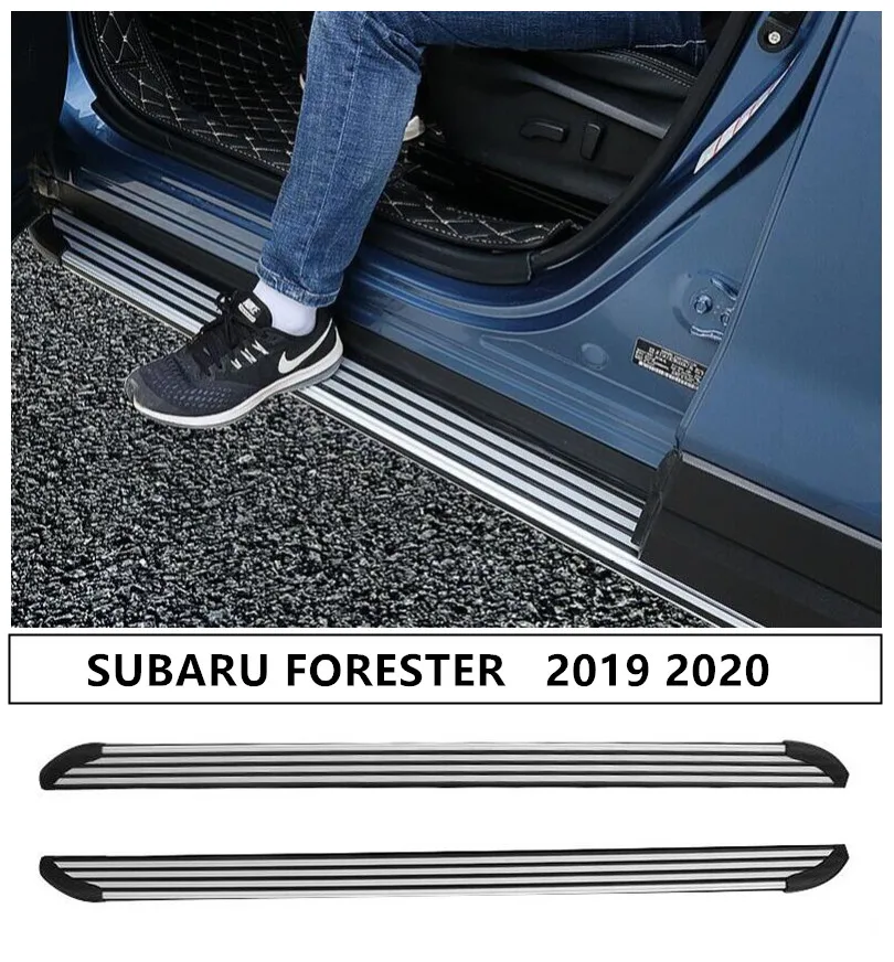 Автомобильные подножки боковые ступенчатые педали для SUBARU FORESTER 2019 2020