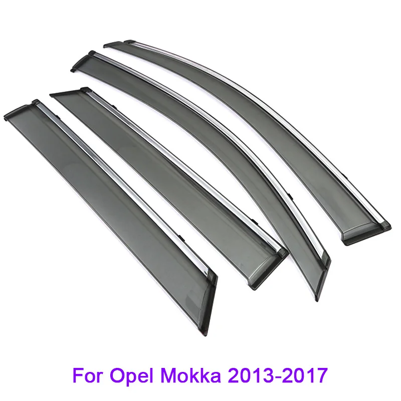 4 шт. Авто Стайлинг тенты окно козырек Дождь бровей для Opel Mokka Insignia седан Buick Envision