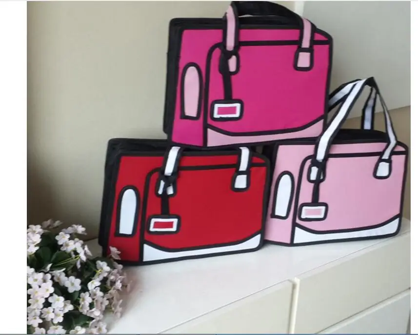 Новинка 2D сумка через плечо и сумки новинка Снова в школу Сумка с 3D рисунком