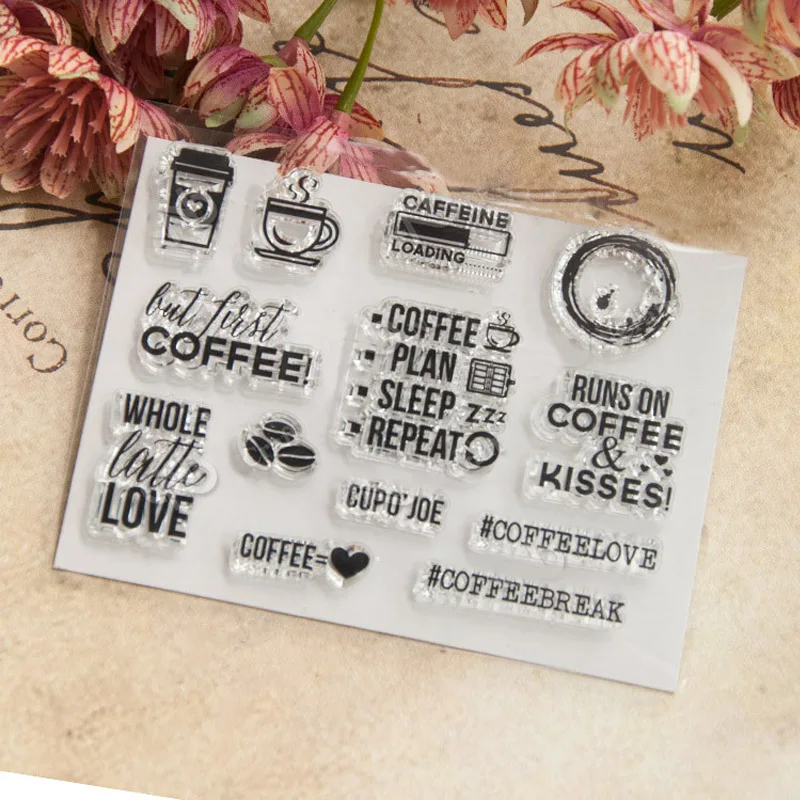 Прозрачная карточка для скрапбукинга 1 шт. прозрачный силиконовый штамп