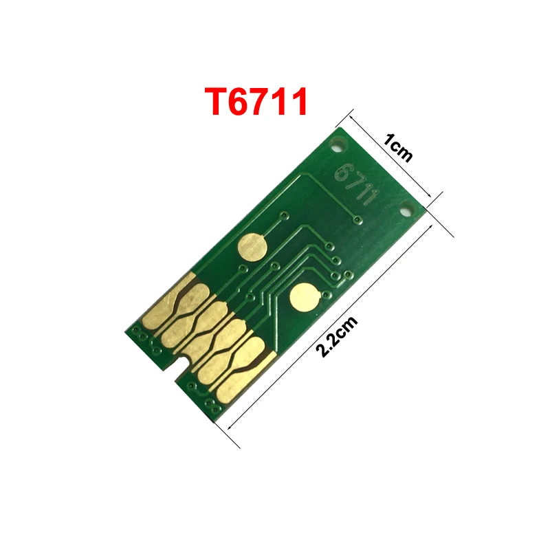 Совместимые чипы T6711 для Epson stylus pro WF3010/3520/3530/3620/3640/7110 бак технического
