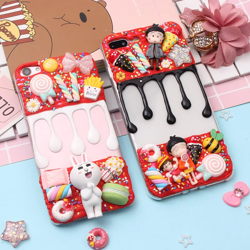 Cream Phone Cases For Motorola Moto One Power C Z Z2 Z3 Play G4 G5 G5S G6 Plus E4 E5 Stereo 3D Simulated Shipping Free |