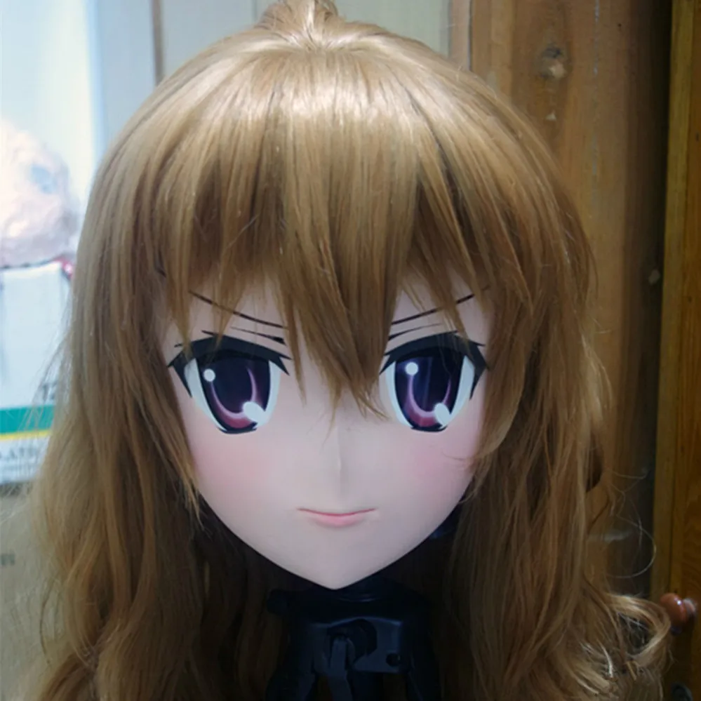 comprar Qualidade Superior Artesanal Crossdresser Boneca Kigurumi Anime Role Play Feminino Silicone Borracha Máscara Facial Cosplay Kigurumi Máscaras